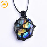 pendentif pierre de lune en labradorite naturelle∣ Zenbienetre.com