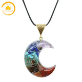 pendentif croissant de lune en pierre naturelle∣ Zenbienetre.com