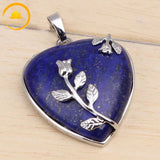 pendentifs cœur en cristal de roche naturelle∣ Zenbienetre.com