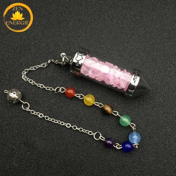 pendule spirituel en cristaux naturels∣ Zenbienetre.com