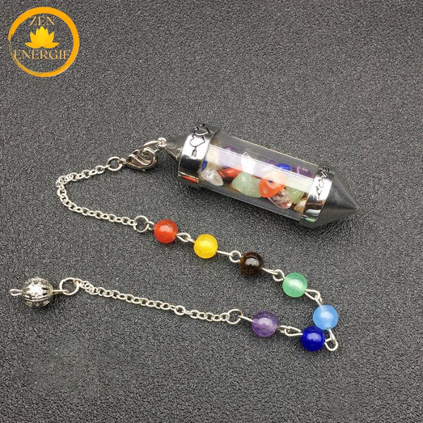 pendule spirituel en cristaux naturels∣ Zenbienetre.com