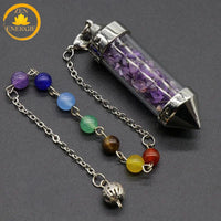 pendule spirituel en cristaux naturels∣ Zenbienetre.com