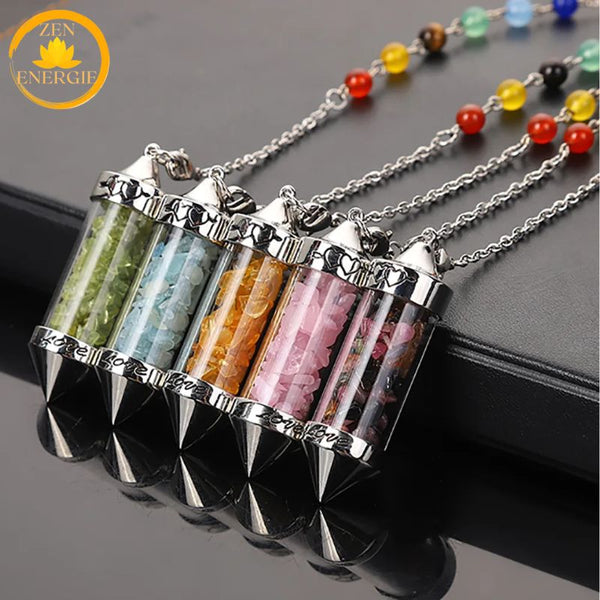 pendule spirituel en cristaux naturels∣ Zenbienetre.com