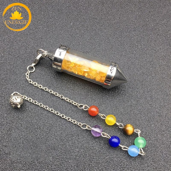 pendule spirituel en cristaux naturels∣ Zenbienetre.com