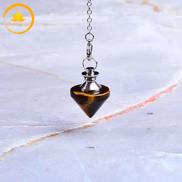 pendule cône en pierre naturelle∣ Zenbienetre.com