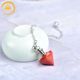 pendule cône en pierre naturelle∣ Zenbienetre.com