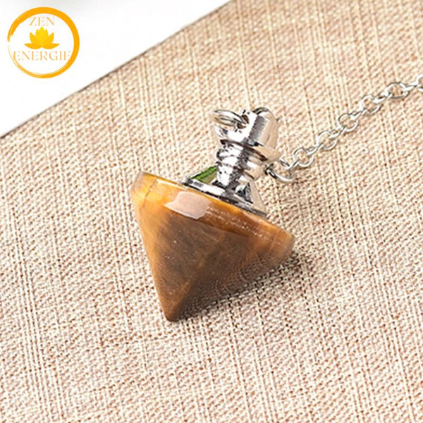 pendule cône en pierre naturelle∣ Zenbienetre.com