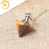 pendule cône en pierre naturelle∣ Zenbienetre.com