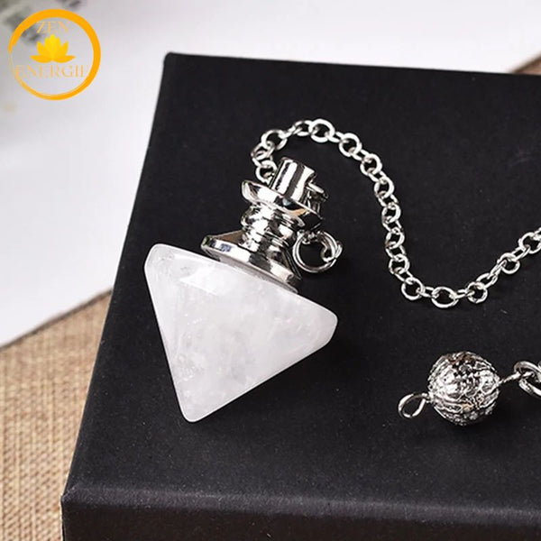 pendule cône en pierre naturelle∣ Zenbienetre.com