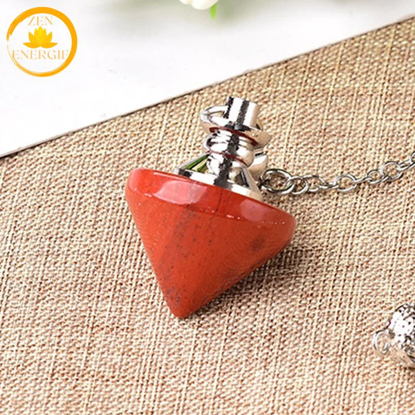 pendule cône en pierre naturelle∣ Zenbienetre.com