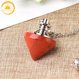 pendule cône en pierre naturelle∣ Zenbienetre.com