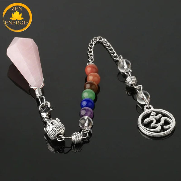 pendule de radiesthésie en pierre de quartz∣ Zenbienetre.com