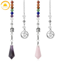 pendule de radiesthésie en pierre de quartz∣ Zenbienetre.com