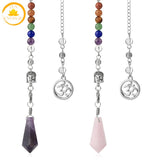 pendule de radiesthésie en pierre de quartz∣ Zenbienetre.com
