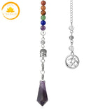 pendule de radiesthésie en pierre de quartz∣ Zenbienetre.com