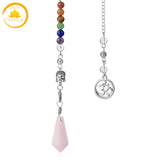 pendule de radiesthésie en pierre de quartz∣ Zenbienetre.com