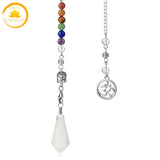 pendule de radiesthésie en pierre de quartz∣ Zenbienetre.com