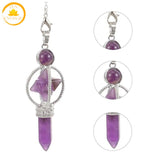 pendule hexagonal en cristal naturel∣ Zenbienetre.com