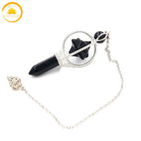 pendule hexagonal en cristal naturel∣ Zenbienetre.com