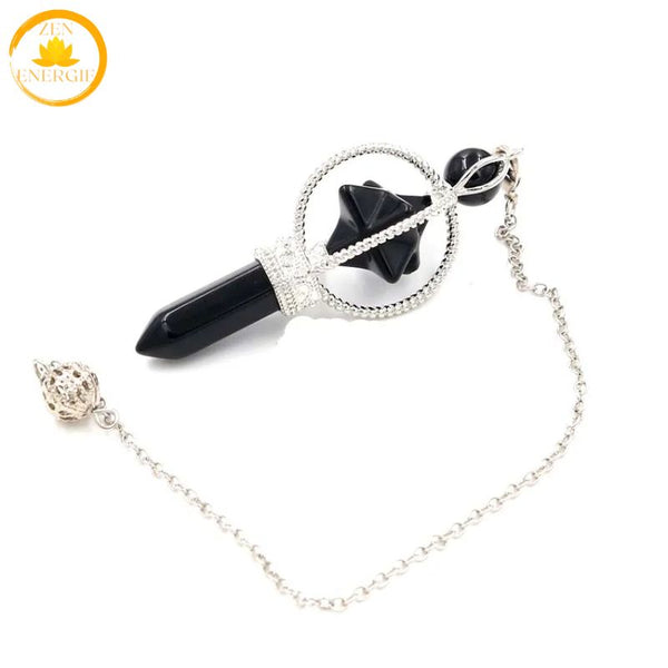 pendule hexagonal en cristal naturel∣ Zenbienetre.com