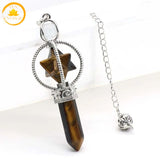 pendule hexagonal en cristal naturel∣ Zenbienetre.com