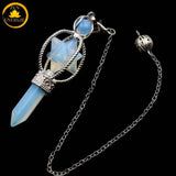 pendule hexagonal en cristal naturel∣ Zenbienetre.com