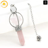pendule hexagonal en cristal naturel∣ Zenbienetre.com