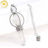 pendule hexagonal en cristal naturel∣ Zenbienetre.com