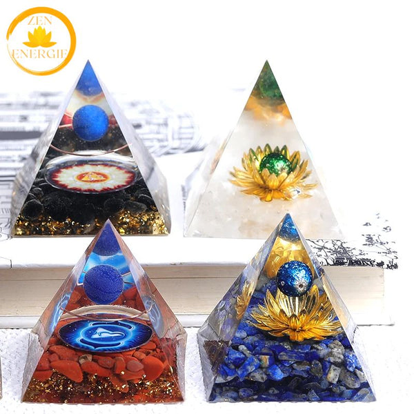 pyramide d’orgonite en silicone∣ Zenbienetre.com