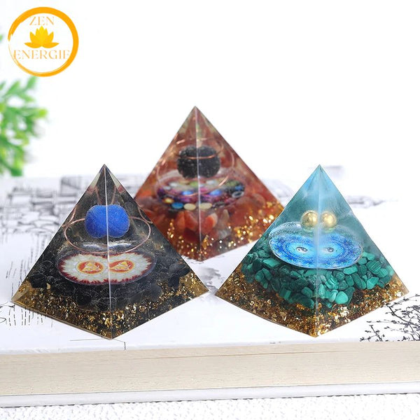 pyramide d’orgonite en silicone∣ Zenbienetre.com
