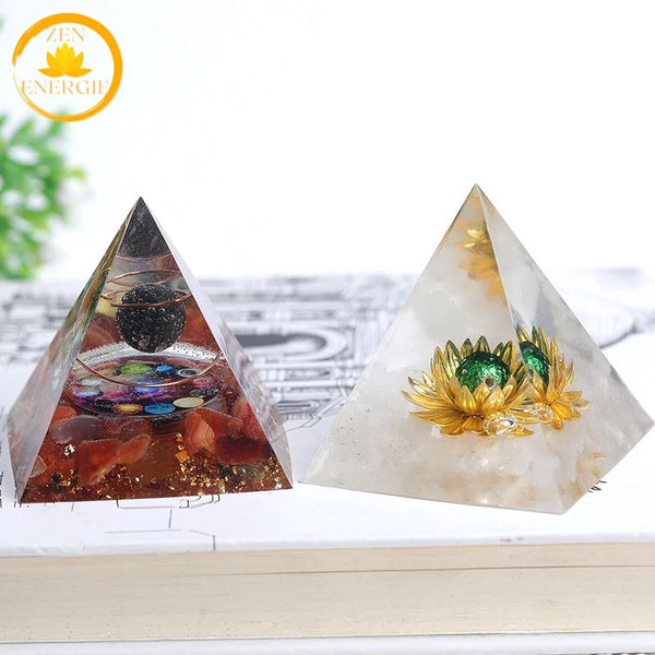 pyramide d’orgonite en silicone∣ Zenbienetre.com