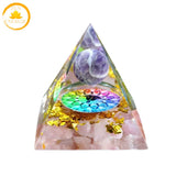 pyramide en gravier de cristal naturel∣ Zenbienetre.com