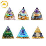 pyramide en gravier de cristal naturel∣ Zenbienetre.com