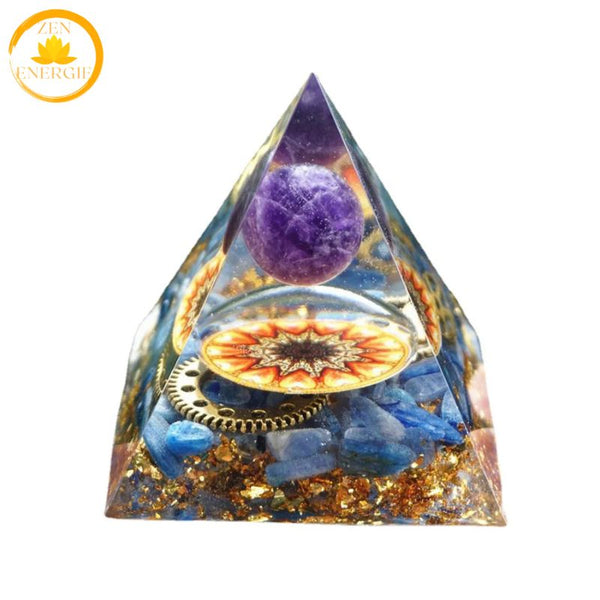 pyramide en gravier de cristal naturel∣ Zenbienetre.com