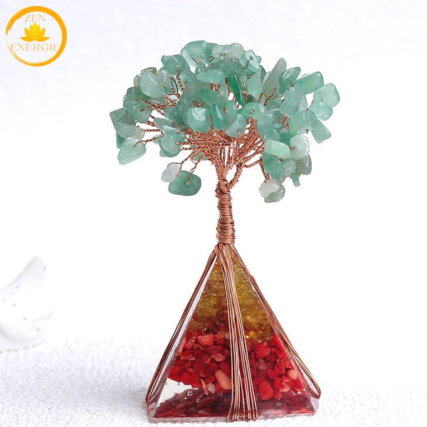 pyramide orgonite en arbre de vie∣ Zenbienetre.com