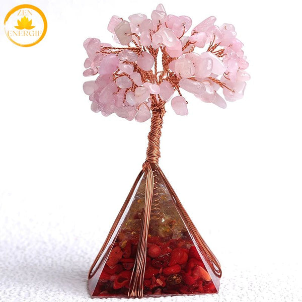 pyramide orgonite en arbre de vie∣ Zenbienetre.com