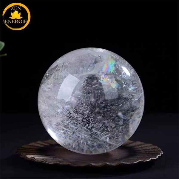 sphère de quartz en cristal naturel∣ Zenbienetre.com