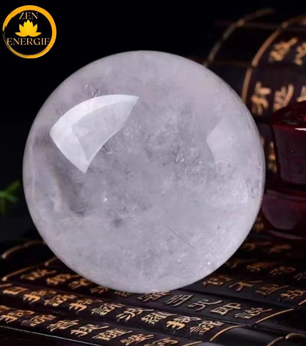 sphère de quartz en cristal naturel∣ Zenbienetre.com