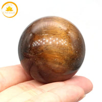 sphère naturelle en œil de tigre∣ Zenbienetre.com