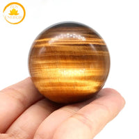sphère naturelle en œil de tigre∣ Zenbienetre.com