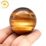 sphère naturelle en œil de tigre∣ Zenbienetre.com