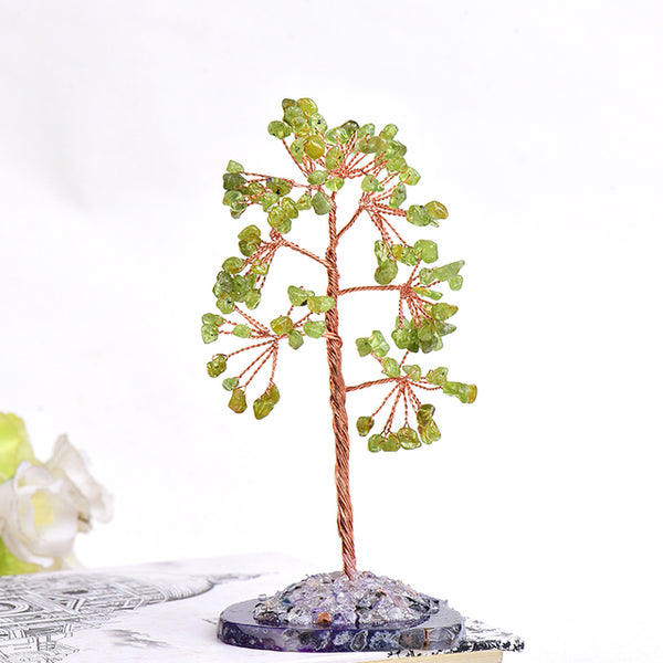 Arbre pierre naturel de cristal d'améthyste 💘