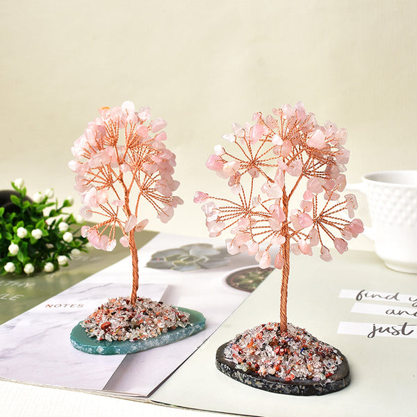 Arbre pierre naturel de cristal d'améthyste 💘